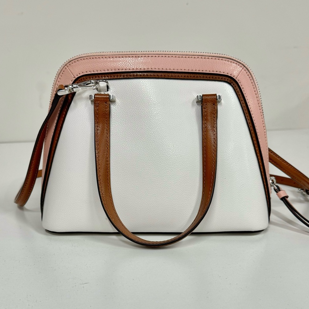 Kate Spade Pink and White Satchel - Picture 3 of 7